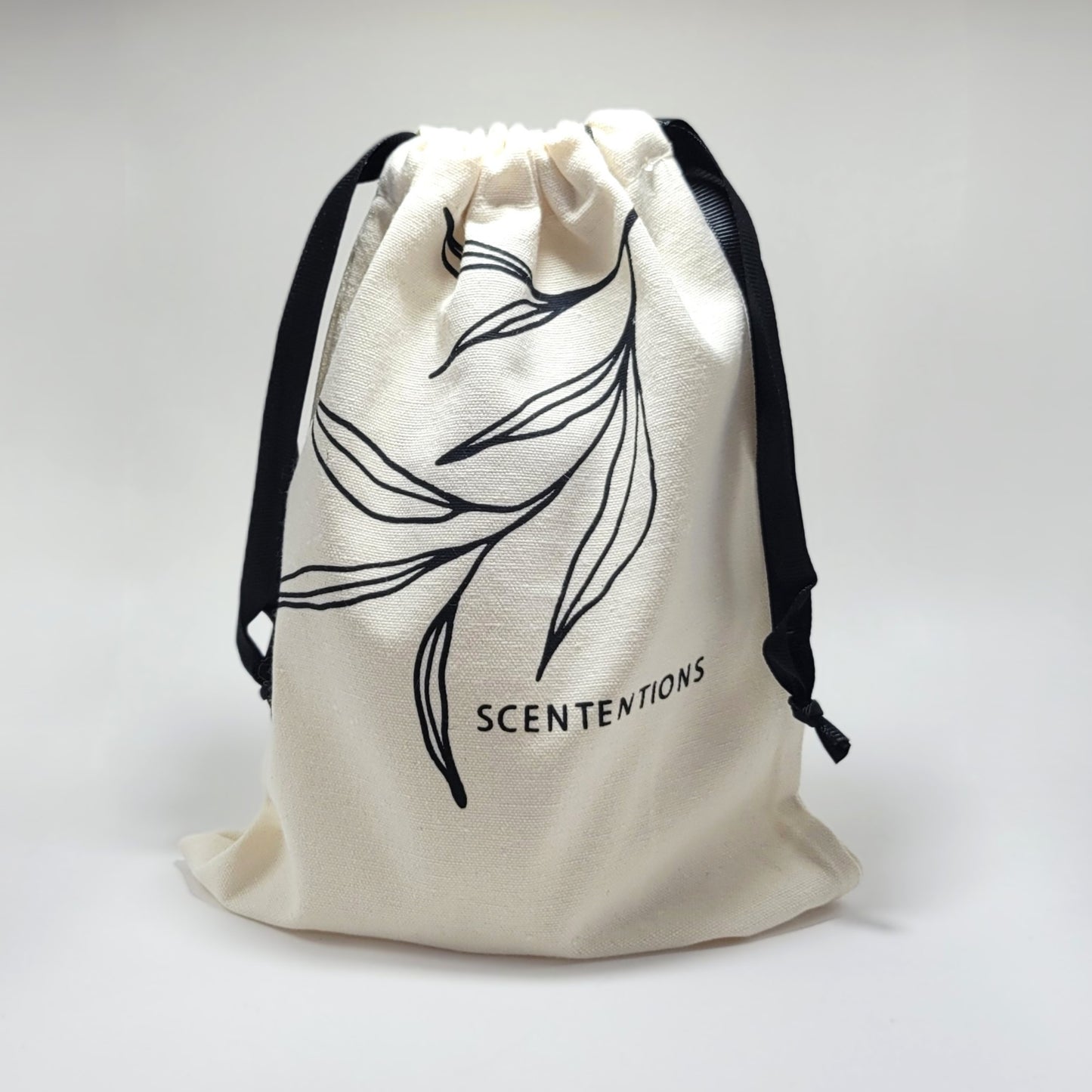 Canvas tote included with Scententions signature candle.