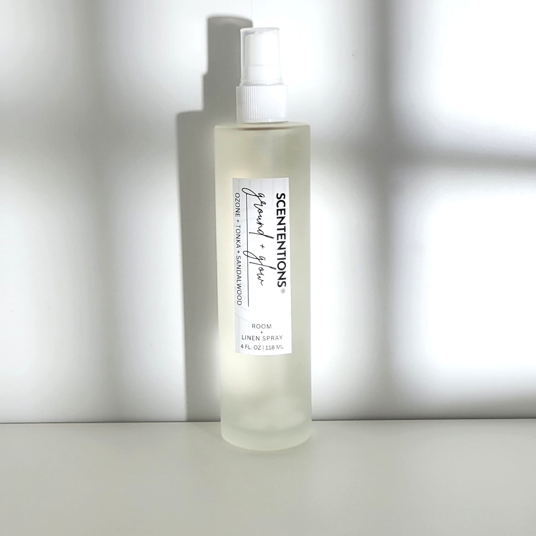 Clean, crystal-infused linen sprays from Scententions for mindful spaces and grounded moments