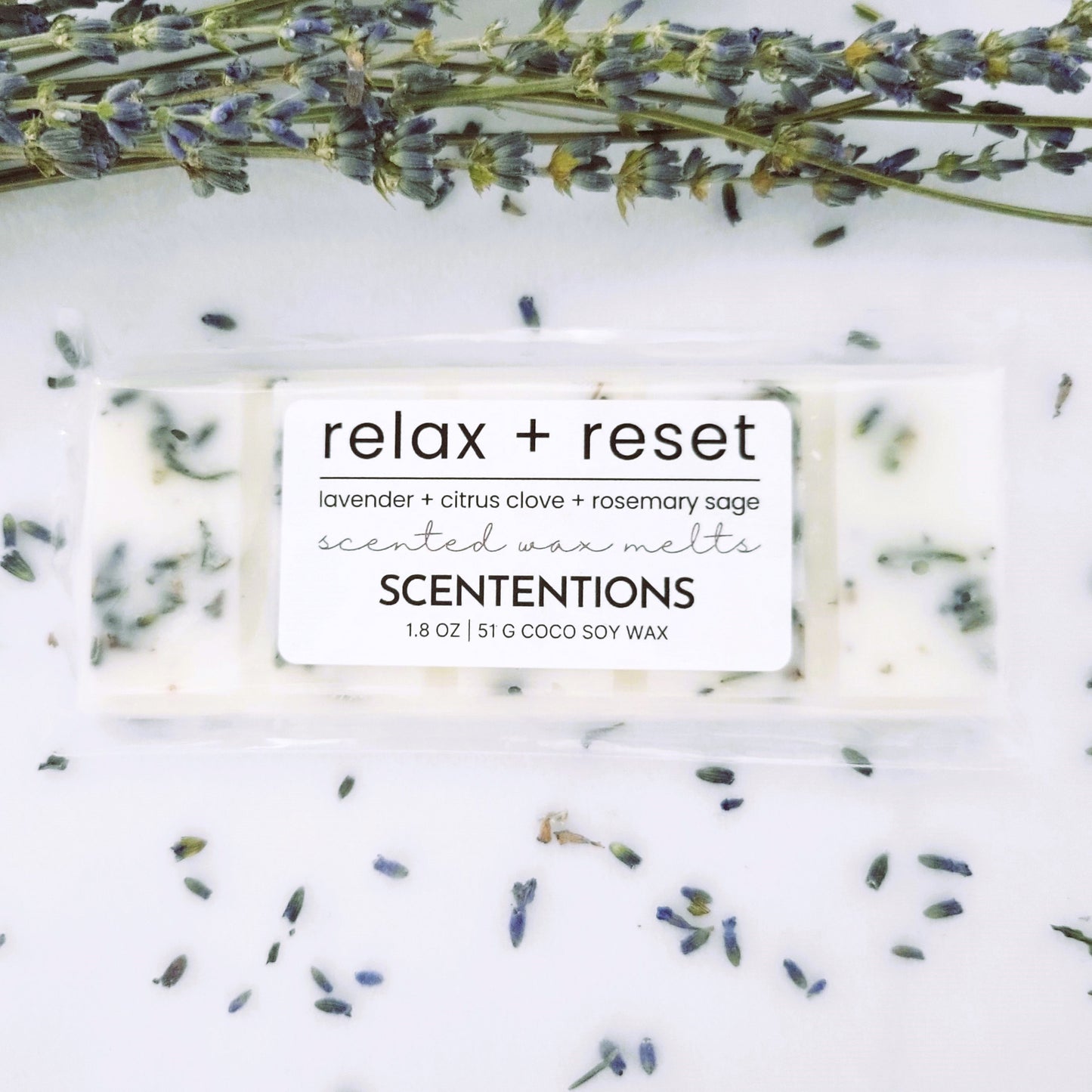 RELAX + RESET WAX MELT SNAP BAR