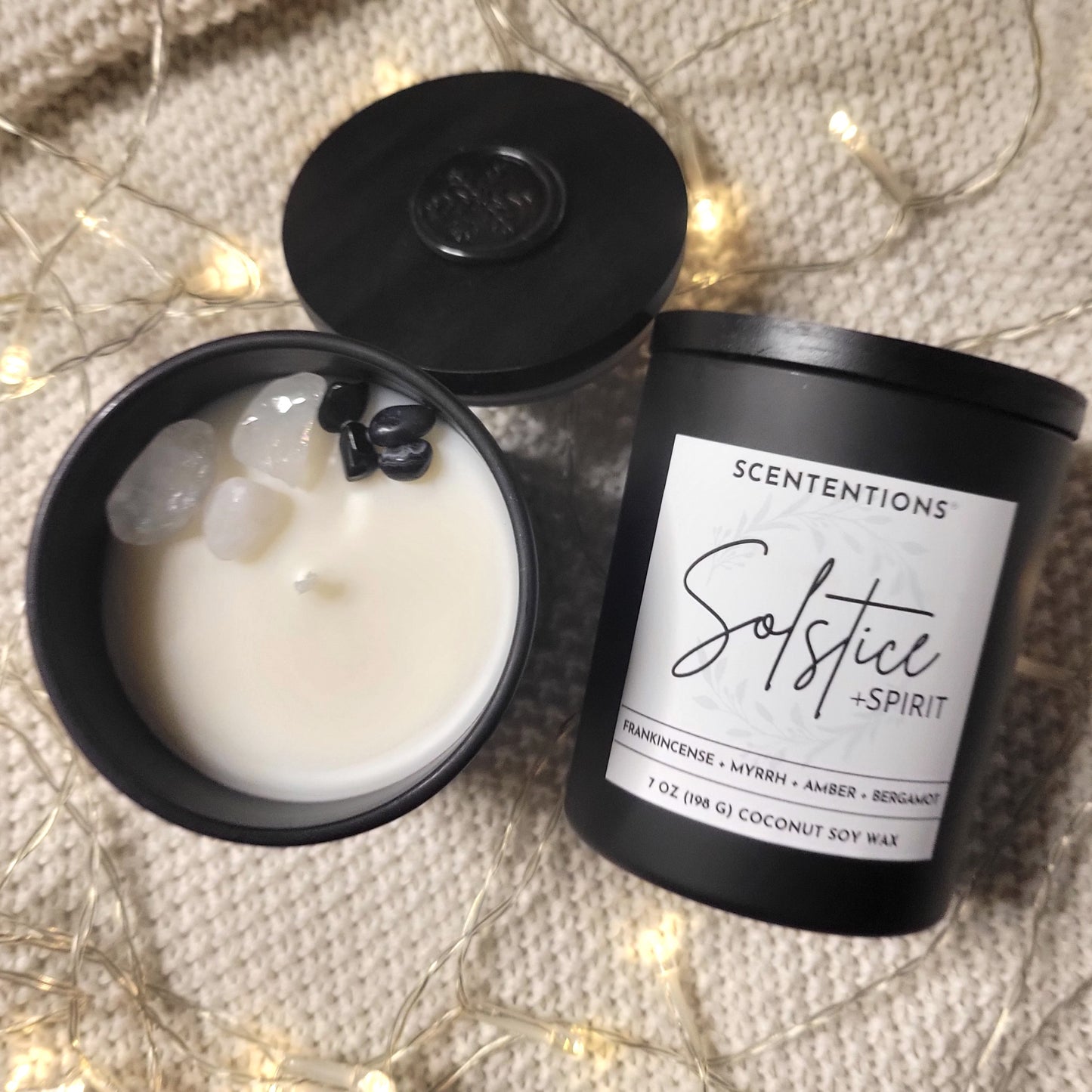 SOLSTICE + SPIRIT HOLIDAY CRYSTAL CANDLE